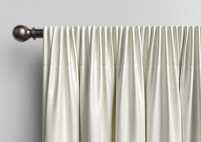 Akoya Faux Silk, Lustre Chalk - Made to Measure Curtains - Image 9
